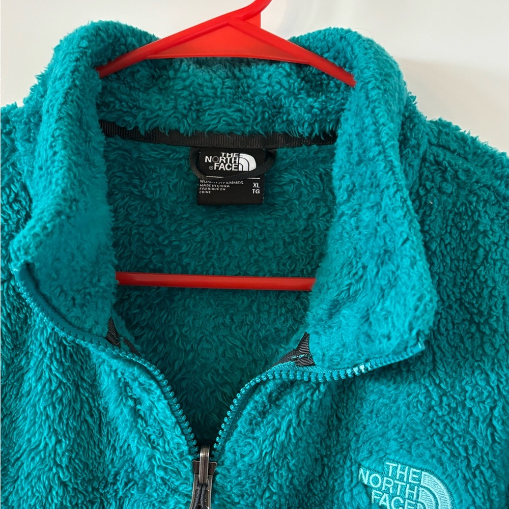 The North Face Turquoise Fleece Jacket - Picture 2 of 3